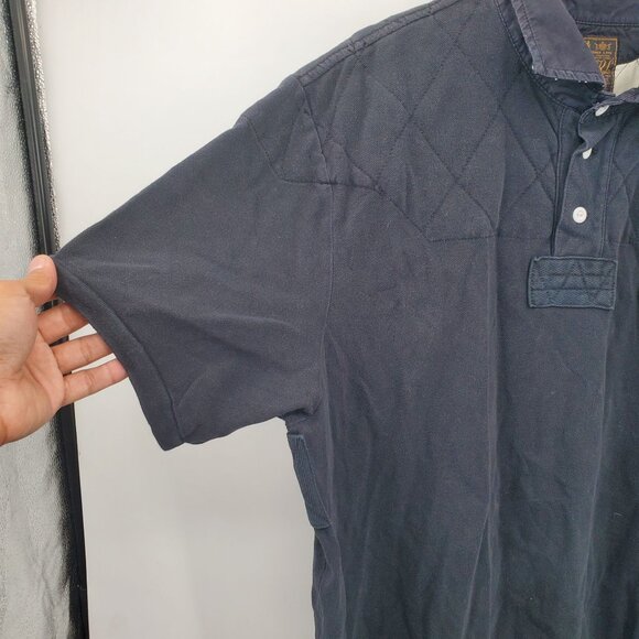 Polo Ralph Lauren Patchwork Polo Shirt Top Men Size XXL Vintage Short Sleeve - Picture 2 of 12